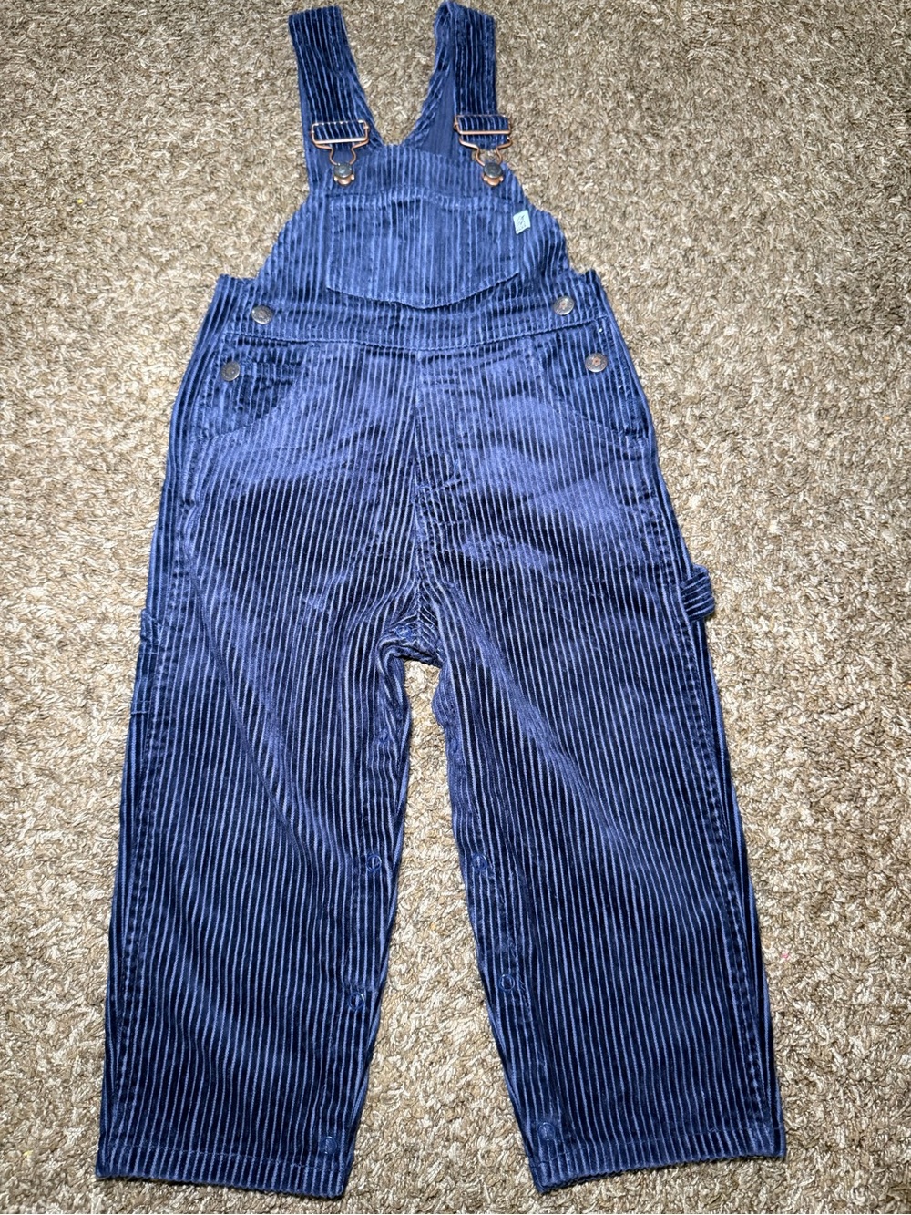 Vintage 1990s Sprockets Blue Corduroy Overalls 3T